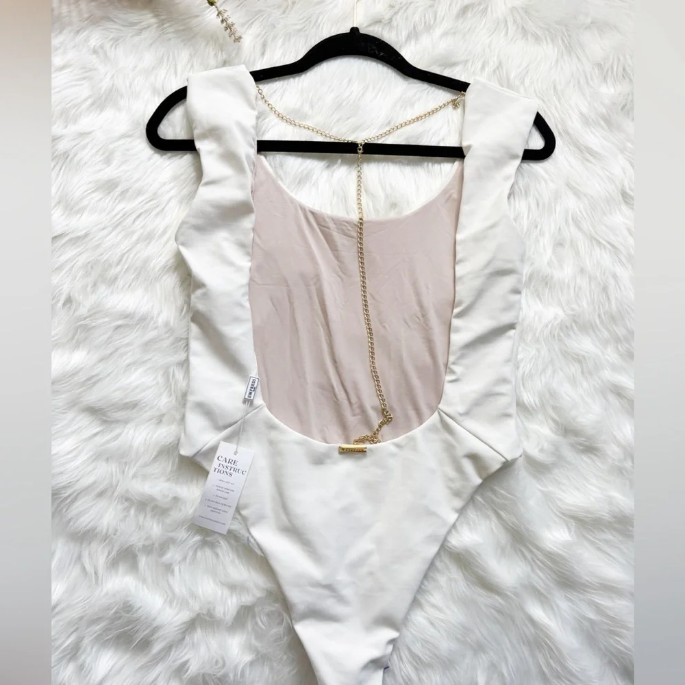 NEW EMPRESS BRASIL white one piece gold chain